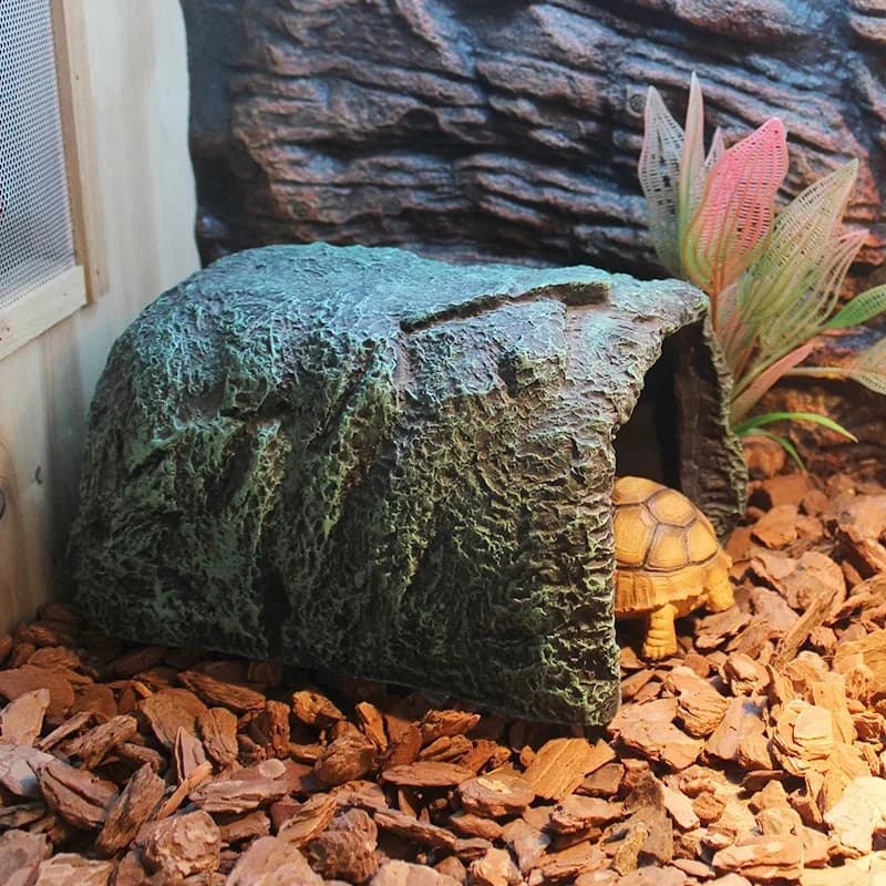 Cachette de résine pour animaux de compagnie, terrariums Kiev itat, maison de cachette de roche de tortues, niches de lézard, diversification des animaux de compagnie