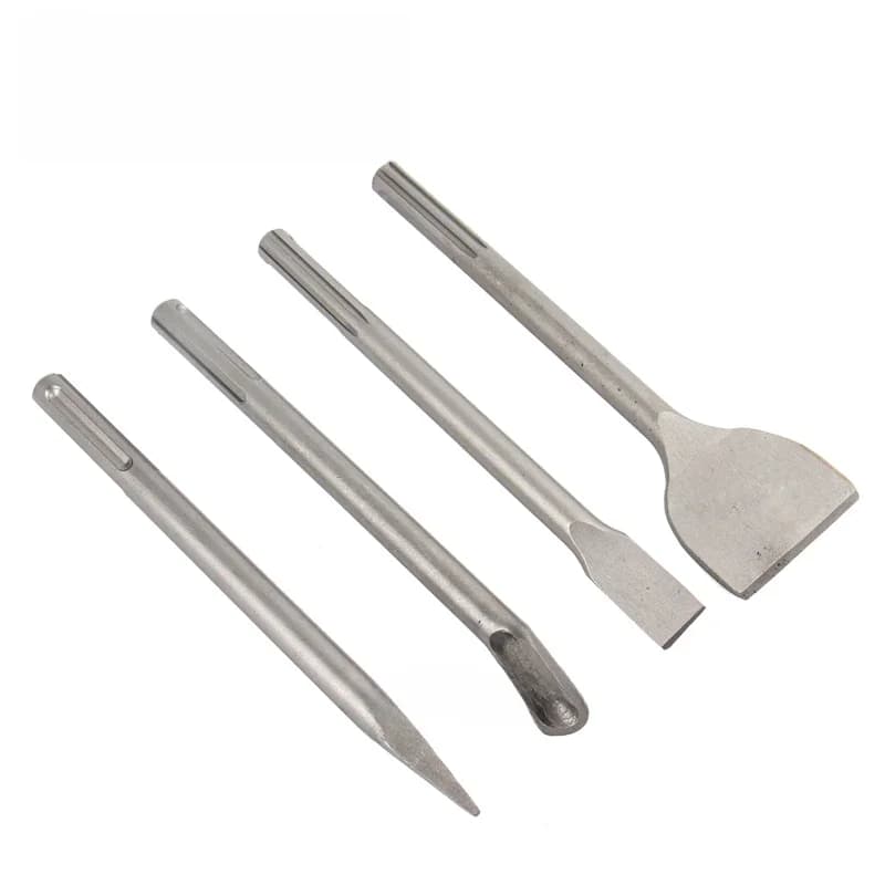 SDS MAX – jeu de ciseaux, marteau électrique de 280mm, foret à pointe de rainure, Gouge, ciseau plat, rupture de béton, brique, perçage de murs, maçonnerie, 1 pièce