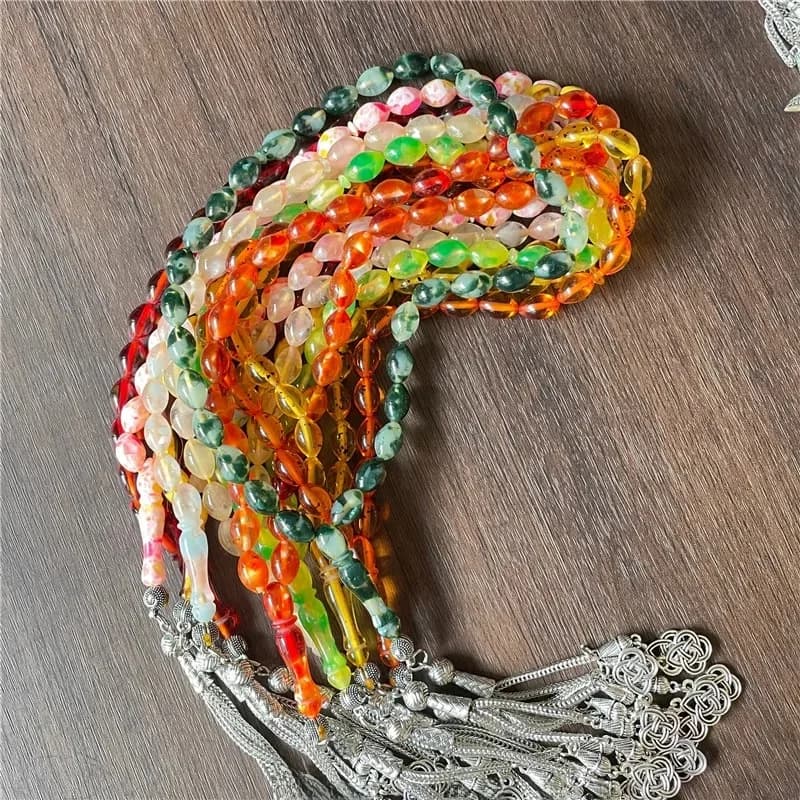 10 types de 33 chapelet ovales, prière religieuse musulmane islamique, méditation pour hommes et femmes