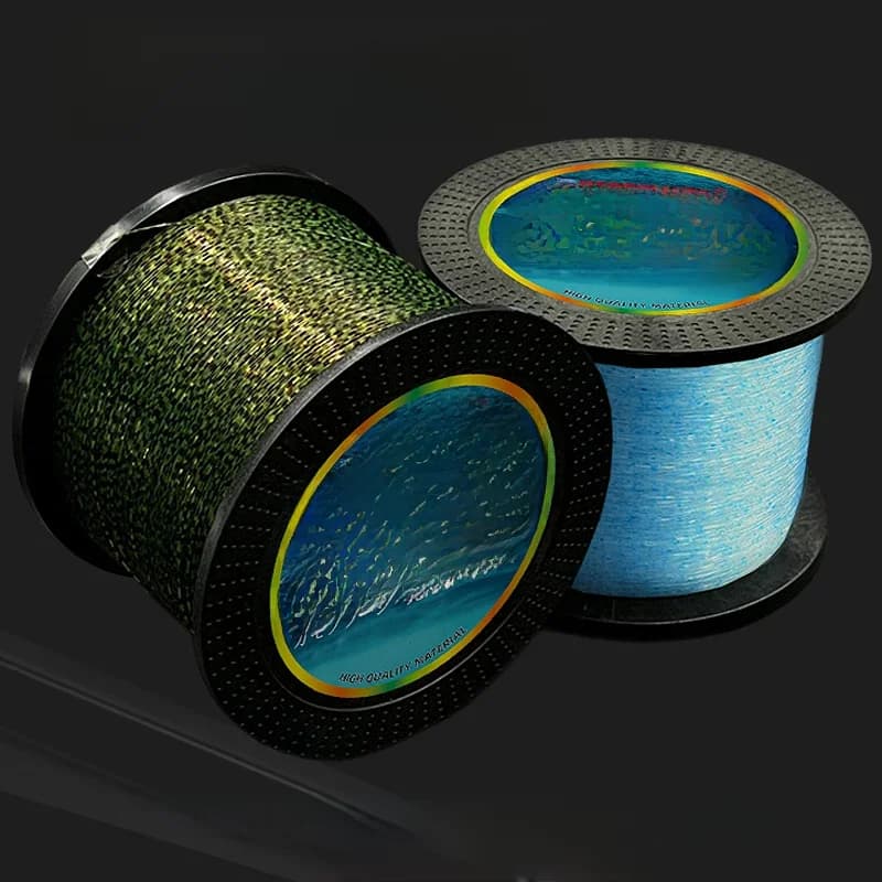 Ligne de pêche Invisible de 1000m, Monofilament tacheté, fil de Camouflage 3D coulant en Nylon, ligne enduit de fluorocarbone pour carpe mouchetée japonaise