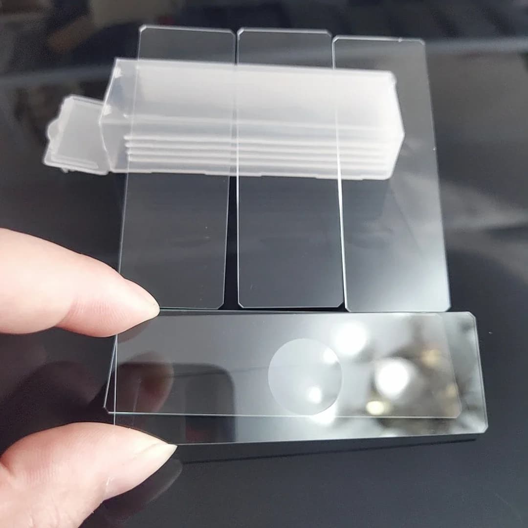 5 pièces de lames de microscope en verre concaves, réutilisables, 25,4 × 76,2 mm, 1 × 3 pouces, lames vierges pour laboratoire et enseignement.