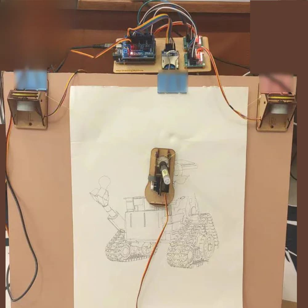 Robot de dessin Open Source pour Ardu37, peinture murale, machine robotique, traceur de ligne Piazza, kit de projet le moins cher