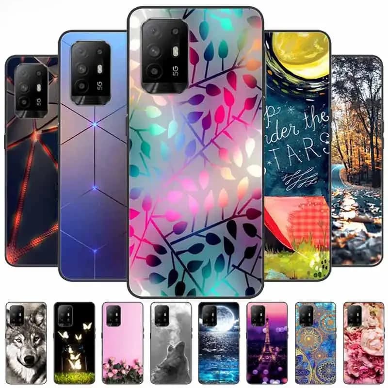Pour OPPO A94 5G Coque mode couverture arrière en Silicone souple pour OPPO A94 5G 6.43 ''coques de téléphone pour OPPOA94 A 94 CPH2211 Coque A95 5G