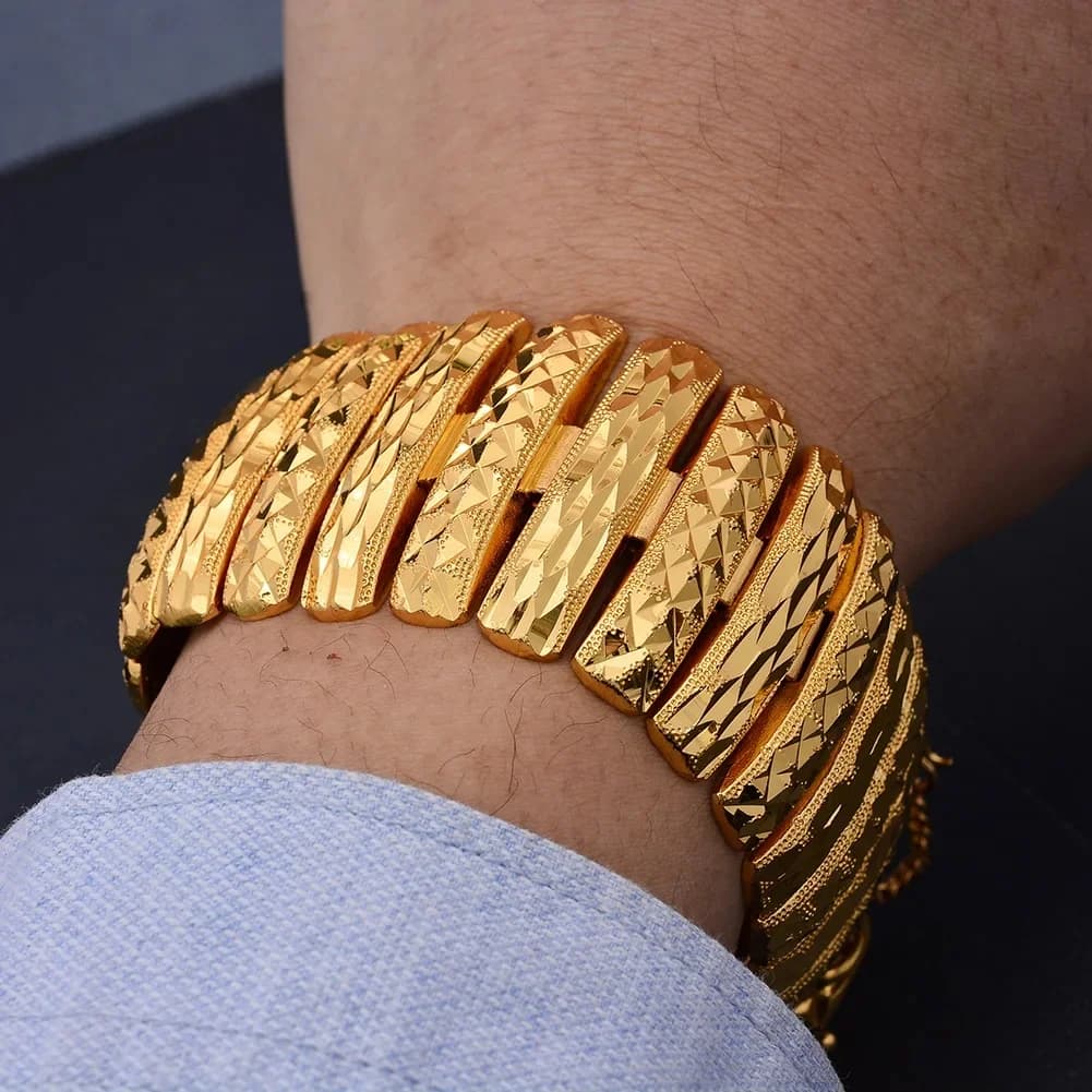 Chaîne de main pour couples, bijoux en gros, bracelet à maillons couleur or pour hommes et femmes, Pulseira Masculina