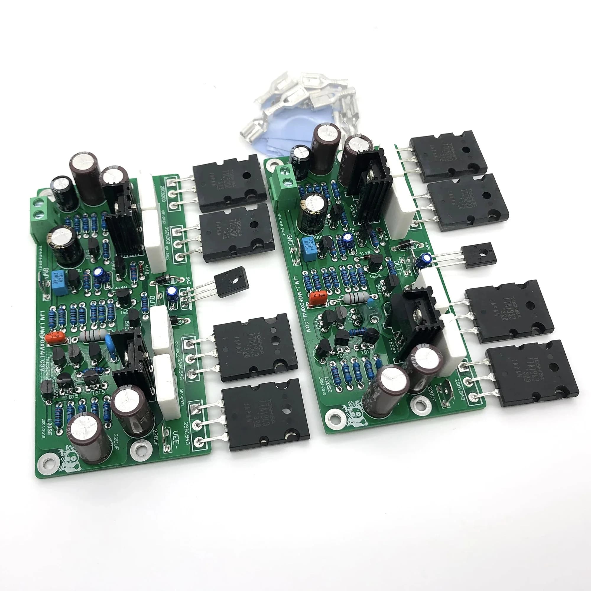 Carte amplificateur audio LJM L20 SE, A1943, C5200, canaux touristes stéréo, 350W, 4ohm, kits de bricolage, 2 pièces