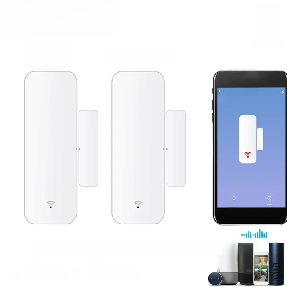 Tuya WiFi Zigbee capteur de porte intelligent maison intelligente porte ouverte/fermée détecteurs capteur de fenêtre SmartLife fonctionne avec Google Home Alexa