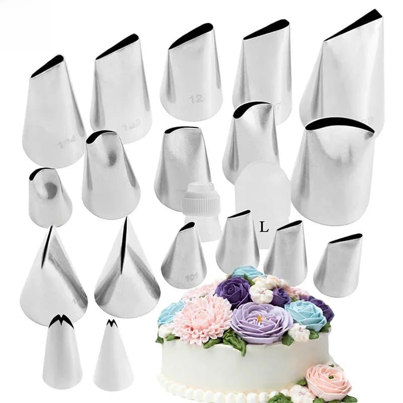 Douilles de feuilles de Rose en acier inoxydable, 1 pièce, douilles de glaçage, pointes de pâtisserie pour Fondant, outils de décoration de cuisson de gâteaux