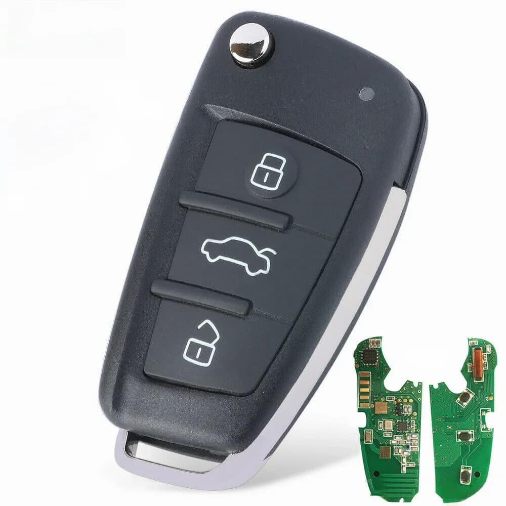 KEYECU – clé télécommande à 3 boutons, sans proximité, 315MHz, pour Audi A3 A6 S6 Q7 TT 2006-2015 IYZ 3314 PN: 4F0837220/0657660023S
