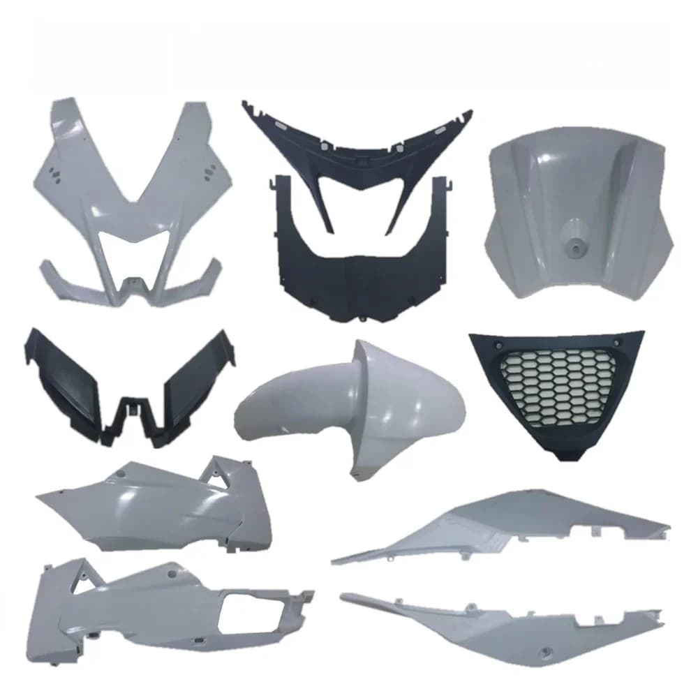Pack de Carénage de Pièces en Plastique Non Peintes, Gauche et Droite, pour RS4 125 2012, Composants de Travail de Tambour, Capot en Plastique d'Injection