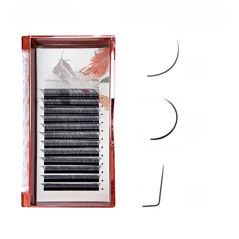 MARIA YY – grappes de cils en forme de fil 0.07 Y, Extension de cils bruns, maquillage naturellement doux, boucles D, Volume en éventail