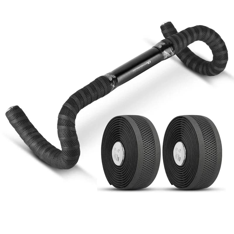 Promend – ruban de guidon de vélo de route noir, matériau PU respirant, antidérapant, 200x3cm, accessoires de cyclisme