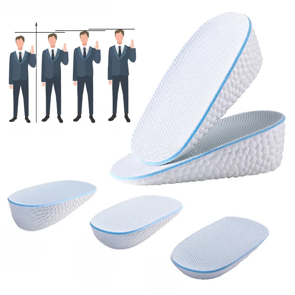 Semelles intérieures pour chaussures hommes/femmes, 1.5/2.5/3.5 CM, augmentation Invisible de la hauteur, coussin d'air, élévateur