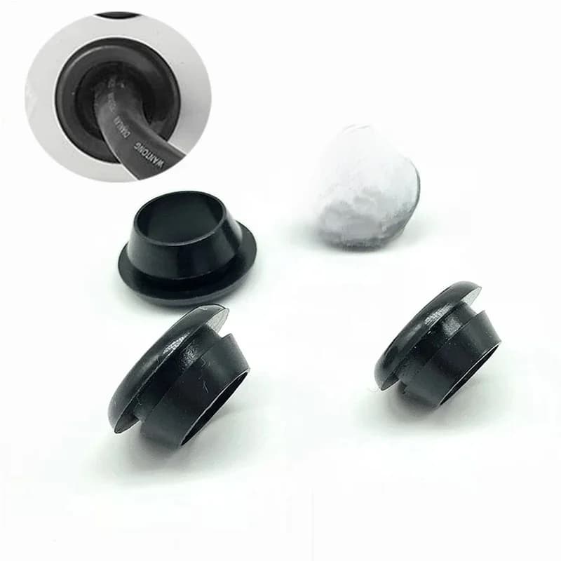 Joint d'œillet de fil en caoutchouc simple face, 100 pièces, diamètre intérieur de 3mm, boîte électrique, sortie d'entrée, bague d'étanchéité, couvercle de bouchon anti-poussière, protecteur de câble