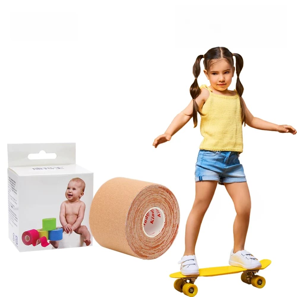 Kindmax-Bande de kinésiologie hypoallergénique pour les peaux sensibles, adaptée aux enfants et aux adolescents, facile à perfectionner
