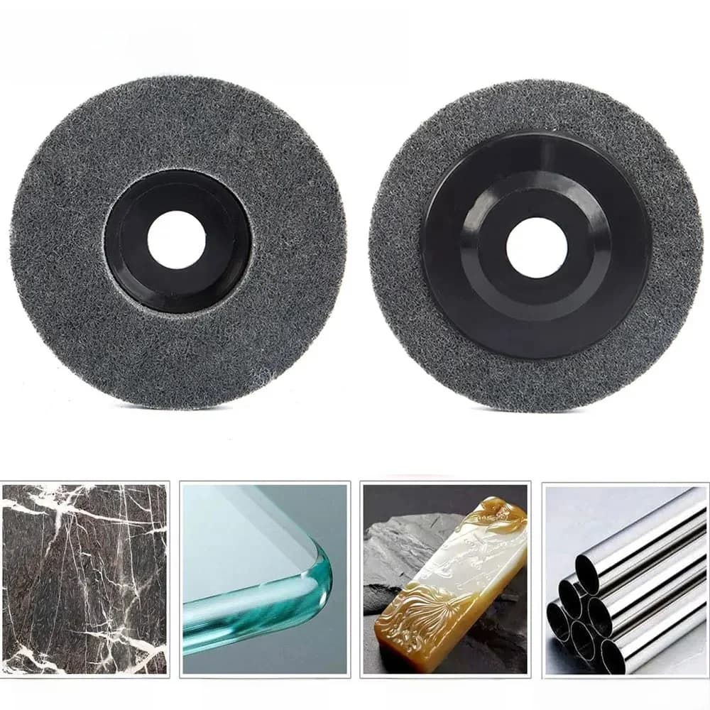1Pc Nylon roue de polissage disque de ponçage 100/115/125mm Fiber meule pour métal finition bois polissage sur meuleuse d'angle
