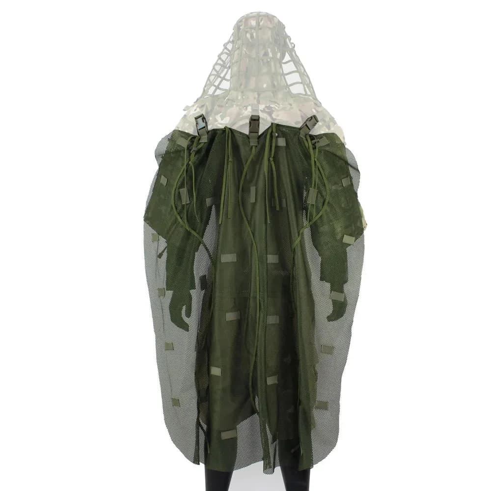 Cape mesurillie en nylon à mailles respirantes pour tireur d'élite, pour la chasse, l'airsoft, la photographie, Halloween
