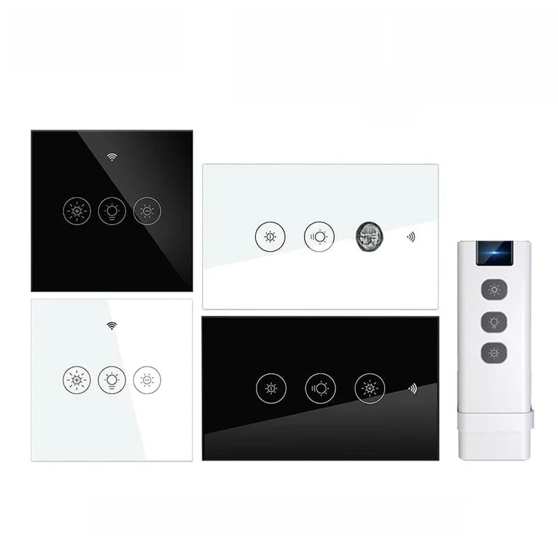 Tuya WiFi RF variateur de lumière intelligent 2/3 voies multi-contrôle vie intelligente APP télécommande fonctionne avec Alexa Google commande vocale