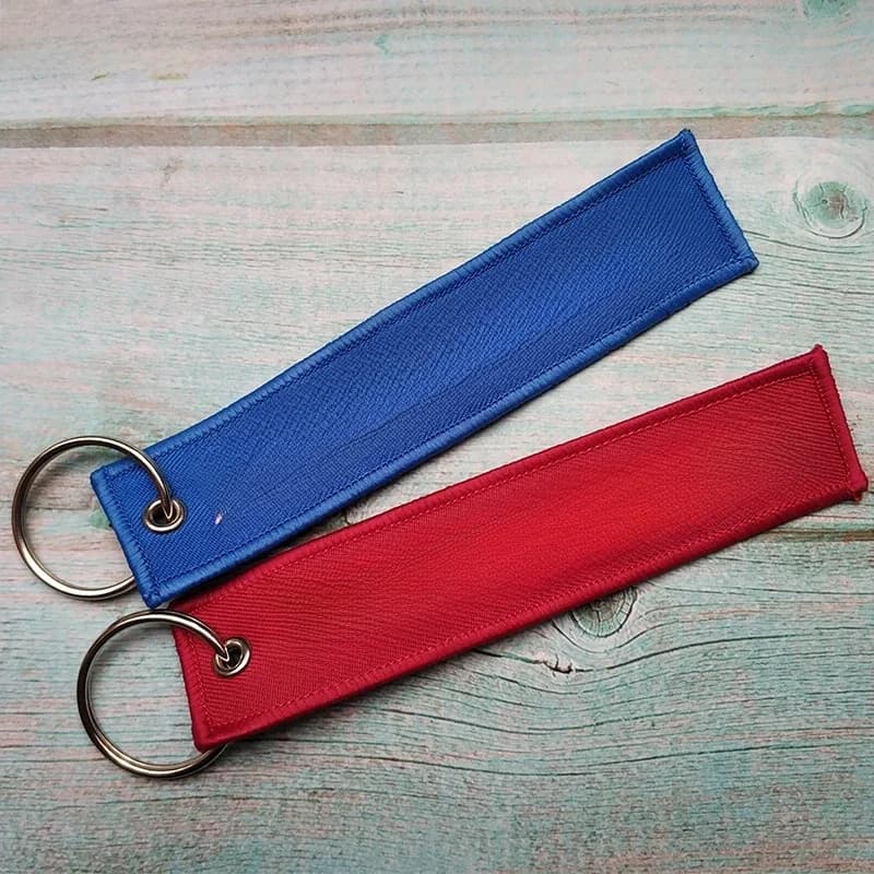 Porte-clés de téléphone Boeing 777 avec broderie bleue, porte-clés aviation rouge pour homme, étiquette de bagage Boeing 777, 2 pièces