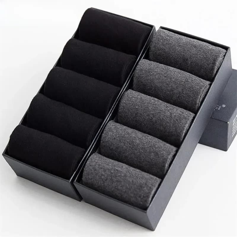10 paires/lotMen chaussettes en coton hommes d'affaires respirant de haute qualité tissu doux hommes couleur unie chaussettes longues affaires décontracté hommes