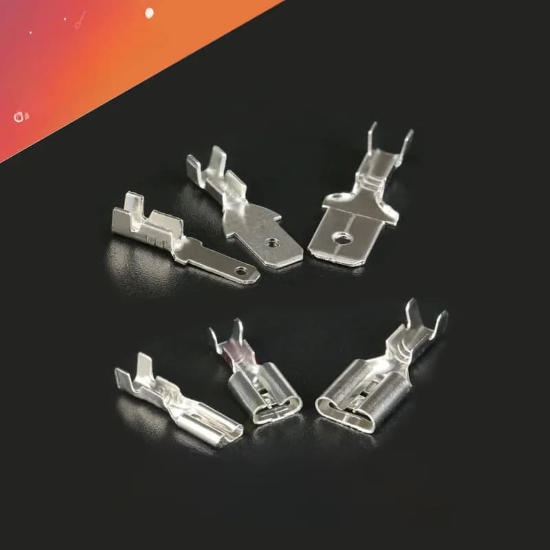 Ensemble de connecteurs de fil électrique de haut-parleur de voiture, connecteur à ressort femelle et mâle, froid, CriAJpolitics als, prise, 100mm, 2.8mm, 4.8mm, 6.3 pièces