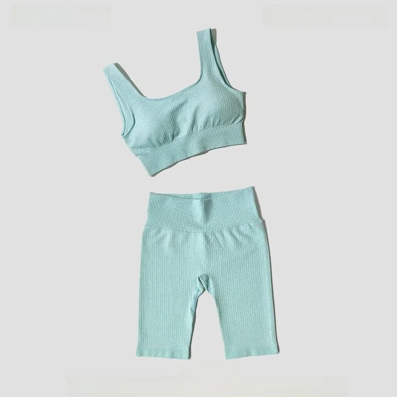 WAREBALL – ensemble de Yoga sans couture pour femmes, soutien-gorge de sport, short de sport, tenue de Fitness, 2 pièces, ensembles de Yoga, combinaisons d'entraînement