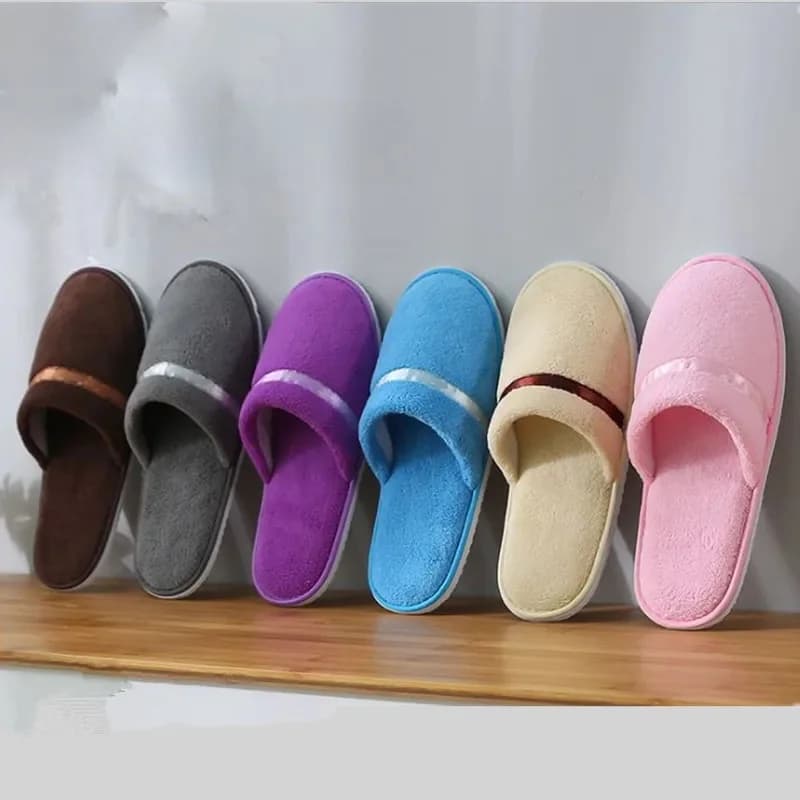 5 paires d'une douzaine de pantoufles jetables pour hommes et femmes, pantoufles d'hôtel, sandales confortables de haute qualité pour voyage d'hospitalité