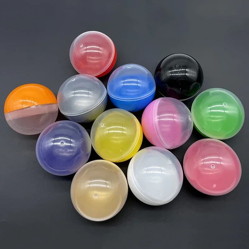 Boule Surprise AfricCapsules en Plastique, Conteneur pour Jouet, Piazza A Loterie, Gaufre Cadeau, Station Capsule, 75mm, Environ 3 Pouces, 100 Pcs, 2.95 Pouces