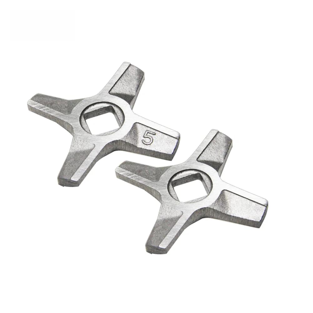 Couteau hachoir à viande Double face 2 pièces # 5 lames pour Bosch MFW22010 3502W 3630A CNFW3A Zelmer 586.5 ZMM0805, pièces d'appareils de cuisine
