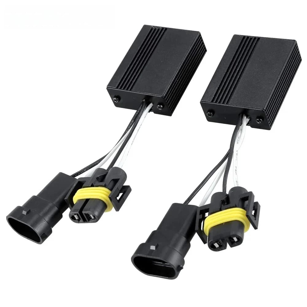 Décodeur Canbus pour Voiture, Résistance de Charge, Ampoule Antibrouillard, H7, H4, H8, H9, H11, H1, 9005, HB3, 9006, HB4, 9012, 2 Pièces
