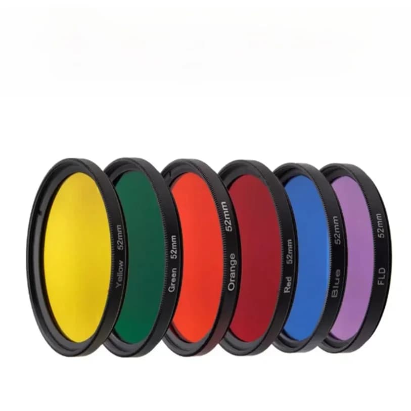 Kit de filtres polychromes pour filtre d'objectif d'appareil photo Sony DSLR 49mm 52mm 55mm 58mm 62mm 67mm 72mm 77mm filtre d'objectif bleu rouge Orange