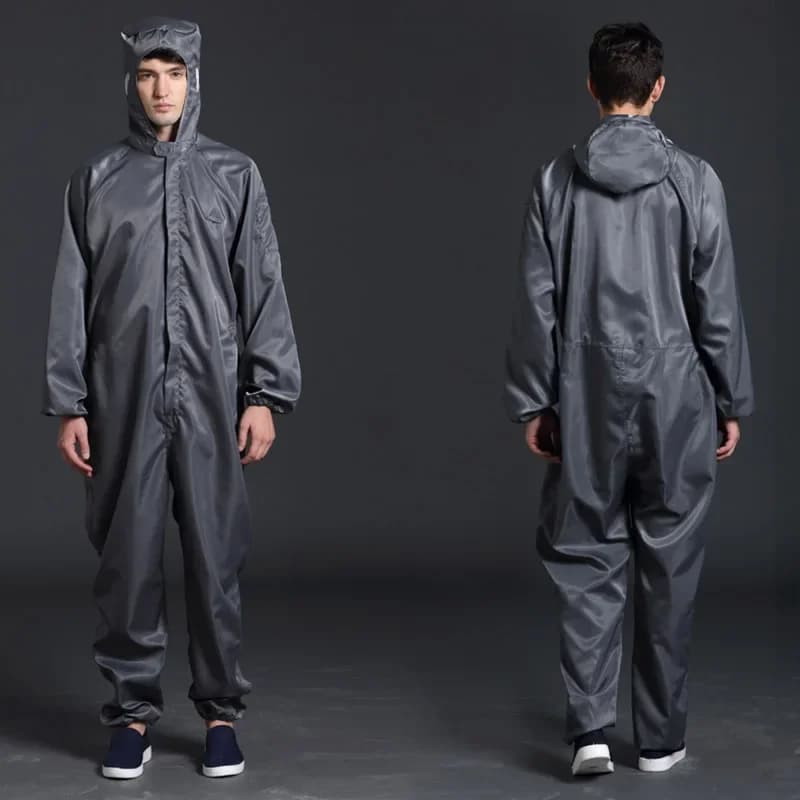 Combinaisons de protection unisexes, vêtements propres, capuche, vêtements de salle blanche, nourriture, peinture anti-poussière, vêtements de travail, 1 pièce
