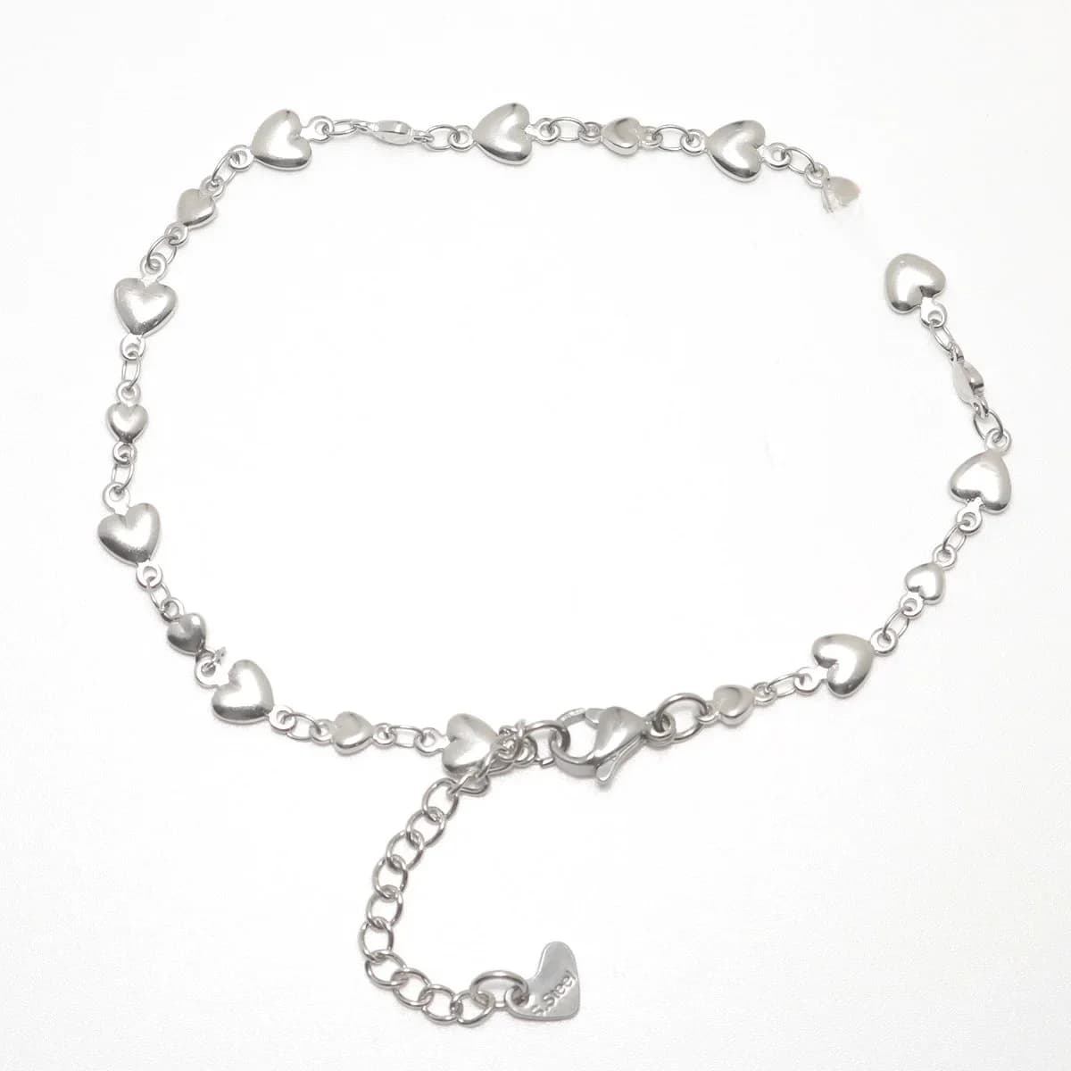 Bracelet de oral ille en Acier Inoxydable 304 pour Femme, Bijoux de Pied de Plage, 21.8cm(8 5/8 Pouces) de Long, 1 Pièce