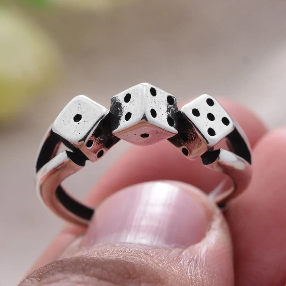 Bague en argent thaïlandais pour dames, conception de dés individuels, promotion de bijoux, cadeaux bon marché, ne se décolore pas, nouveauté, 2023