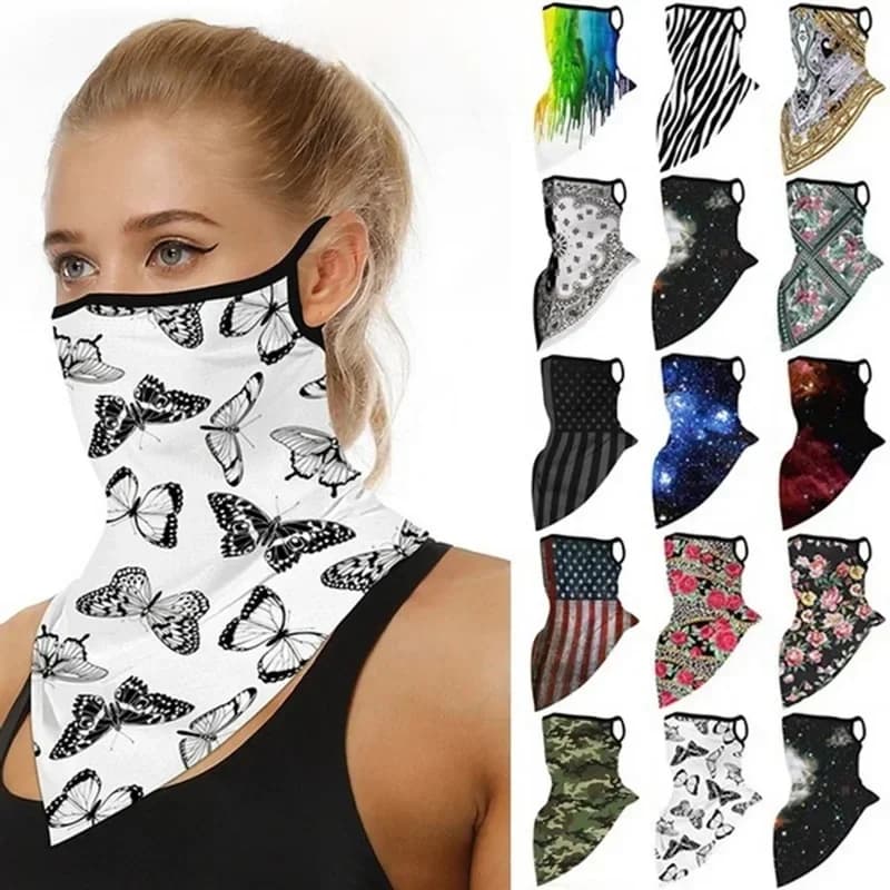 Écharpe de Protection solaire d'été pour randonnée, boucles auriculaires respirantes, masque facial pour Sports de plein air, cyclisme, cagoule coupe-vent