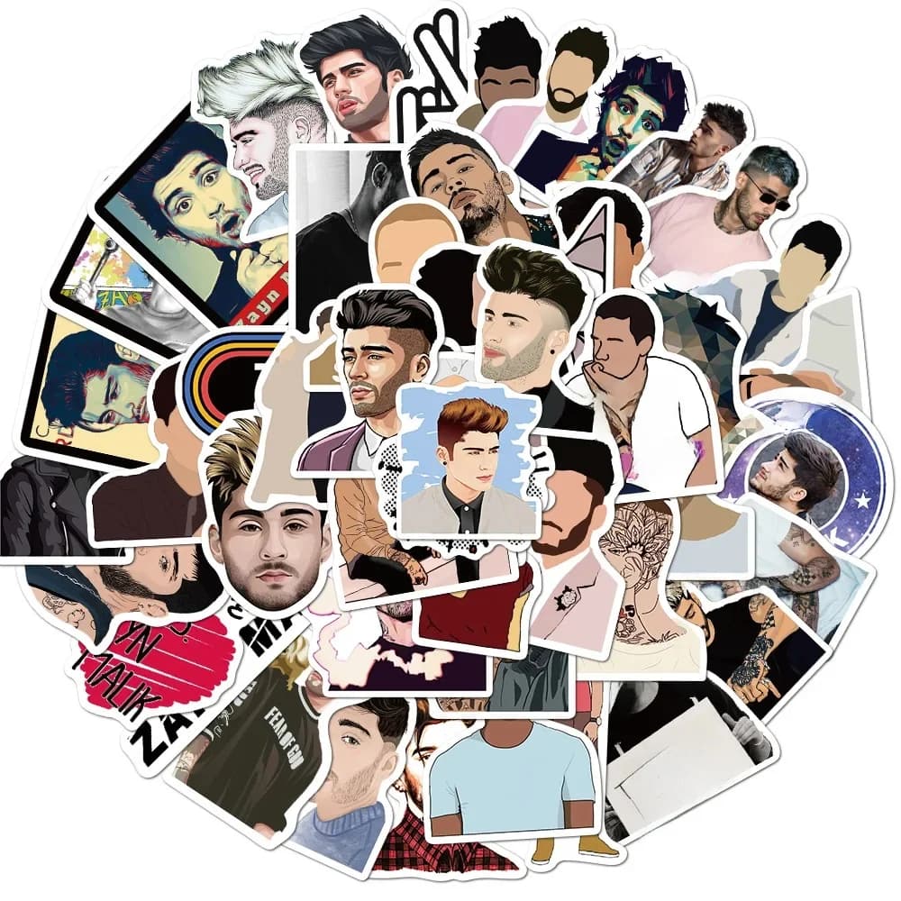 10/30/50pcs Zayn Malik chanteur autocollants bricolage étanche bagages cahier Moto Skateboard casque ordinateur portable enfants jouet Graffiti autocollants