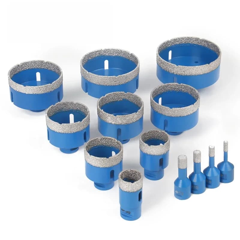Ouvre-trou de scie circulaire brasé sous vide sec, filetage M14, propositions de diamant, noyau pour carreaux de céramique, granit, marbre, 6mm-120mm, 1 pièce