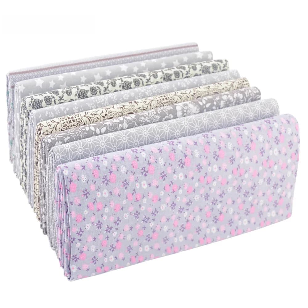 Teramila Tissu fin imprimé floral vintage 100% coton pour poupées, matériaux artisanaux, couture patchwork, au mètre