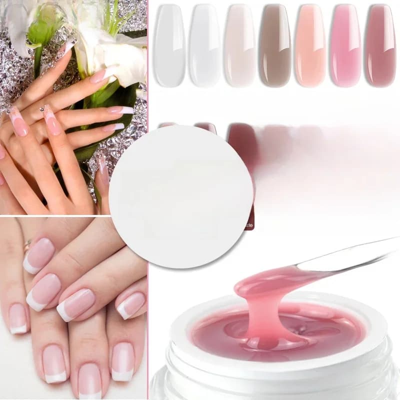 VENALISA – Gel de Construction UV, 50ml, Extension, Camouflage, vernis, paillettes, couleur, Gel français UV LED