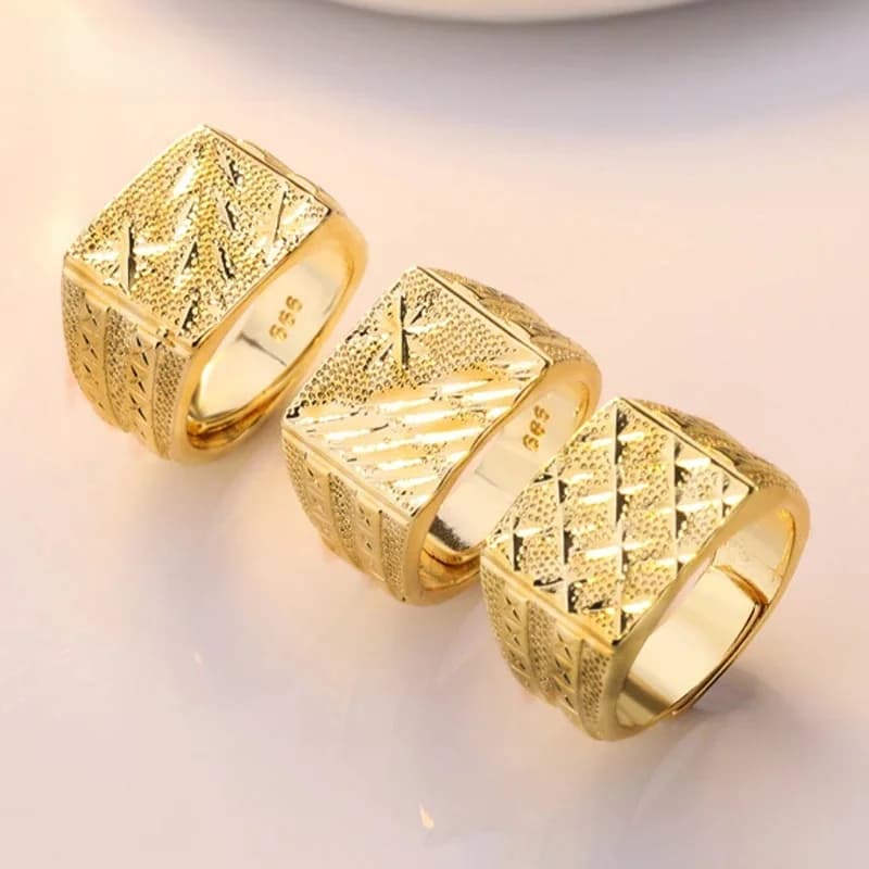 ZDADAN – bague en argent 925 et or 18 carats pour femmes et hommes, bijoux de mariage