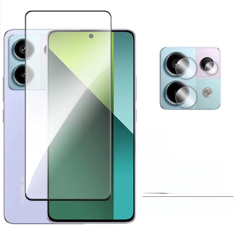 4in1 pour Redmi Note 13 verre pour Redmi Note 13 Pro 4G 5G verre trempé 2.5D couverture complète protecteur d'écran pour Redmi Note 13 Film