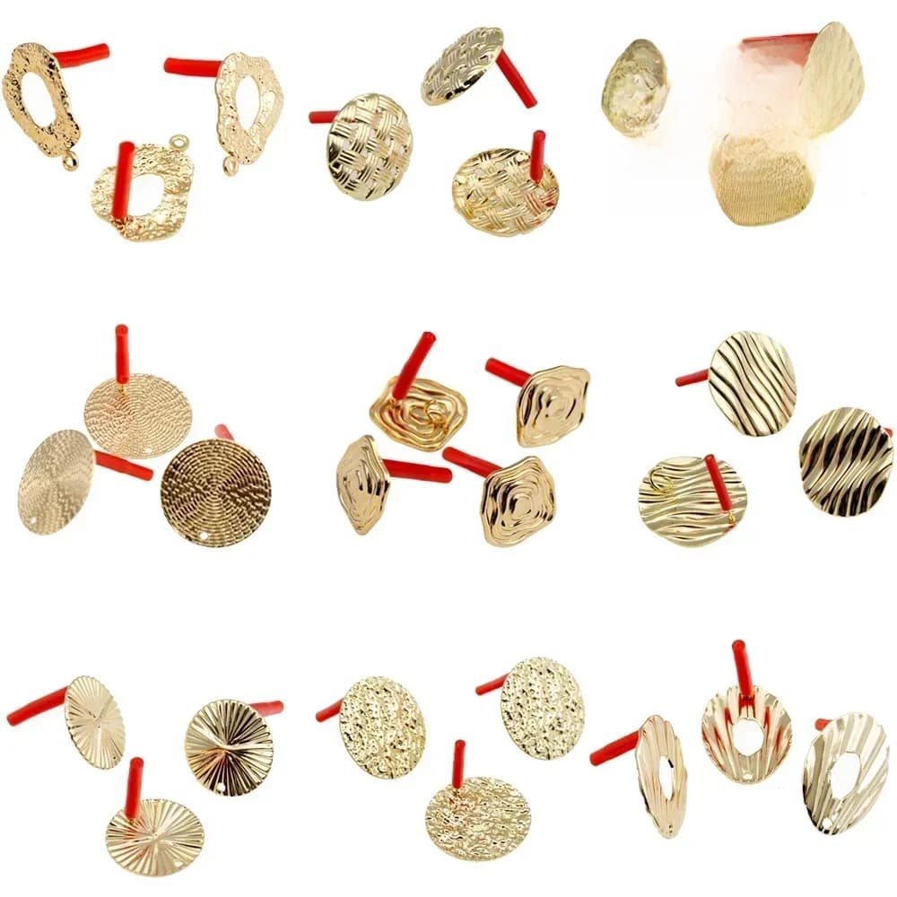 10 pièces bricolage boucles d'oreilles réglage amour coeur creux étoile boucles d'oreilles connecteurs boucles d'oreilles Base pour femmes fabrication de bijoux accessoires