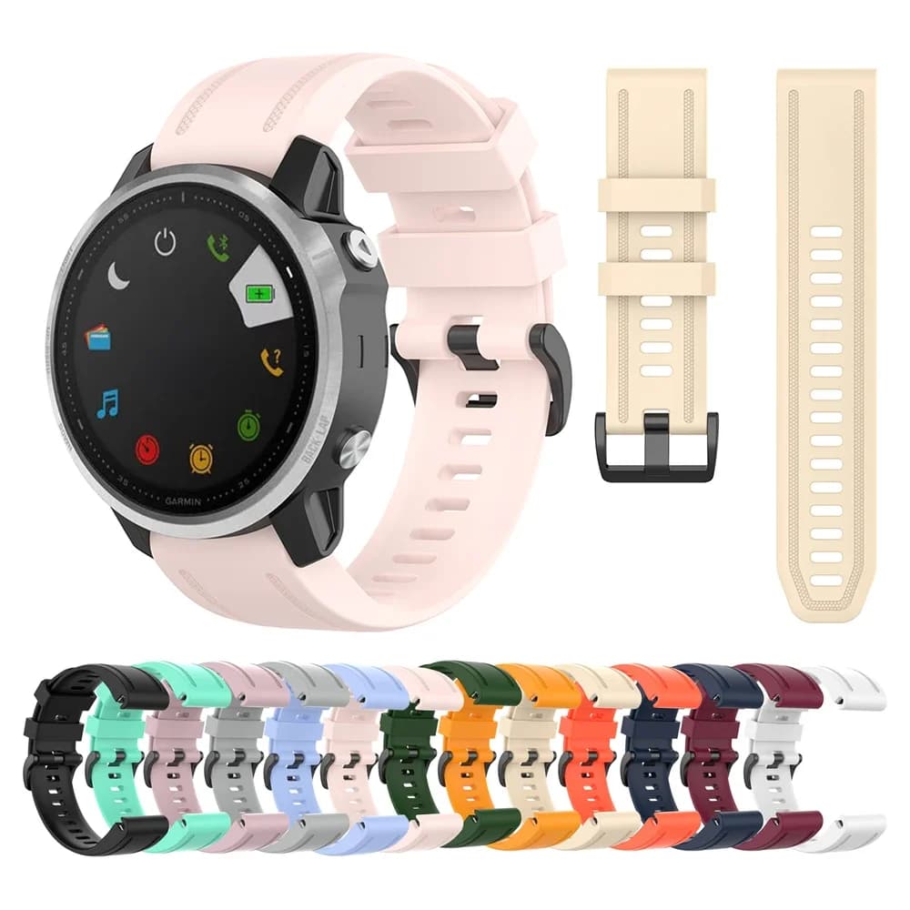 Fenix 7S /Fenix 5S Plus bracelet de montre 20mm instinct 2S bracelet de montre en Silicone à ajustement rapide pour bracelets Garmin Fenix 6S Pro rose