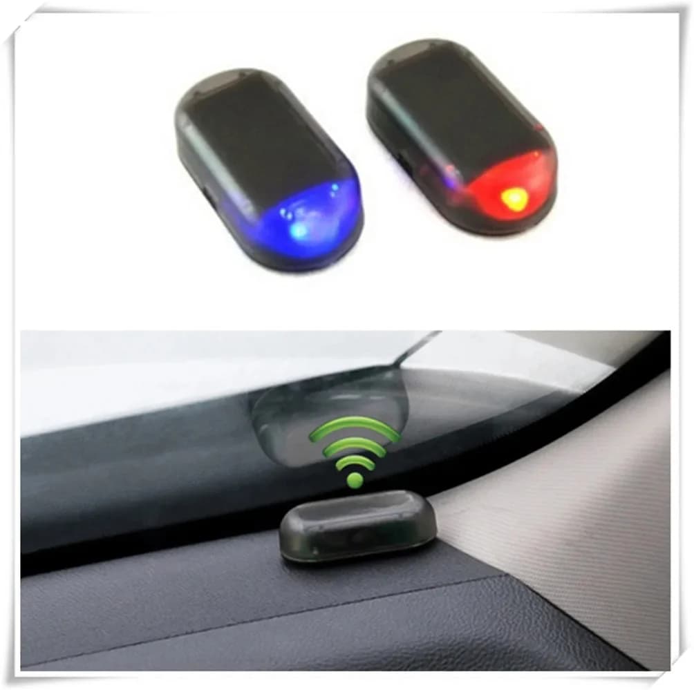 Lampe d'alarme solaire pour voiture, Simulation Anti-vol, pour Renault Megane 2 3 Duster Logan Clio Laguna 2 Captur