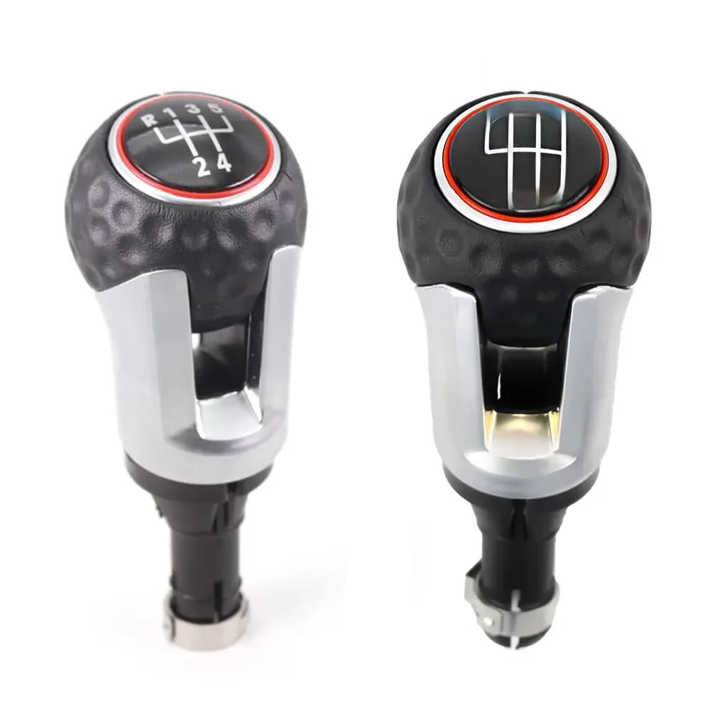 Pommeau de levier de vitesse en cuir pour Volkswagen VW, stylo levier, Golf 4 IV, MK4, GTI, GTD, R32, Bora, Jetta, Golf 5 V, MK5, A5, 6, MK6, 7, MK7