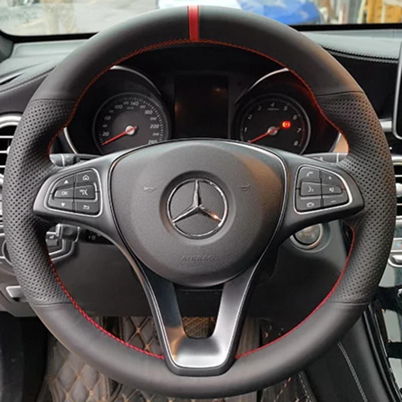 Juste de volant de voiture en similicuir noir, bricolage, tresse, usure, Mercedes-Benz Vito III W447, 2015-2020