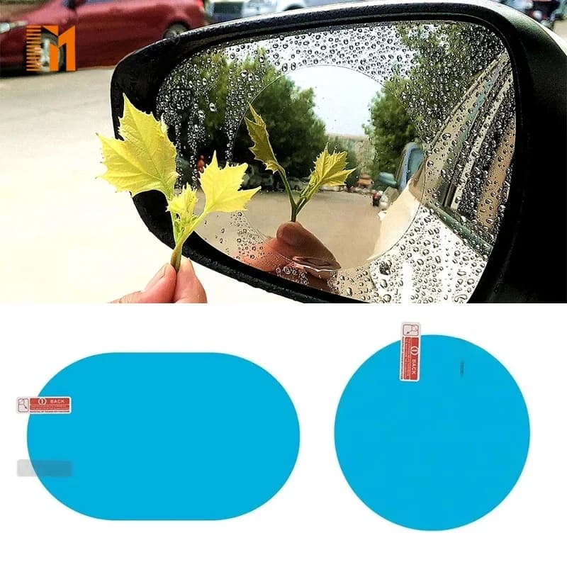 Film de protection anti-pluie pour rétroviseur de voiture, membrane anti-buée, autocollant étanche, accessoires de voiture, 2 pièces