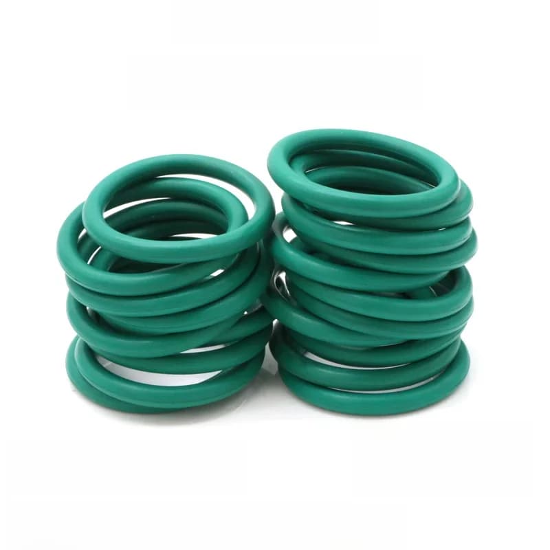 Joint d'étanchéité en caoutchouc fluoré, vert FKM, résistance aux hautes températures, huile d'isolation, 4.0mm de diamètre, 14 ~ 100mm, 10 pièces