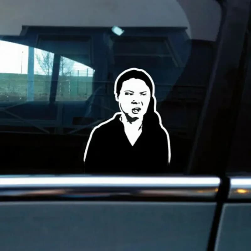 Autocollant de voiture Comment vous auer! Greta Thunberg – autocollant en vinyle pour ordinateur portable, accessoires de voiture étanches, graphiques amusants
