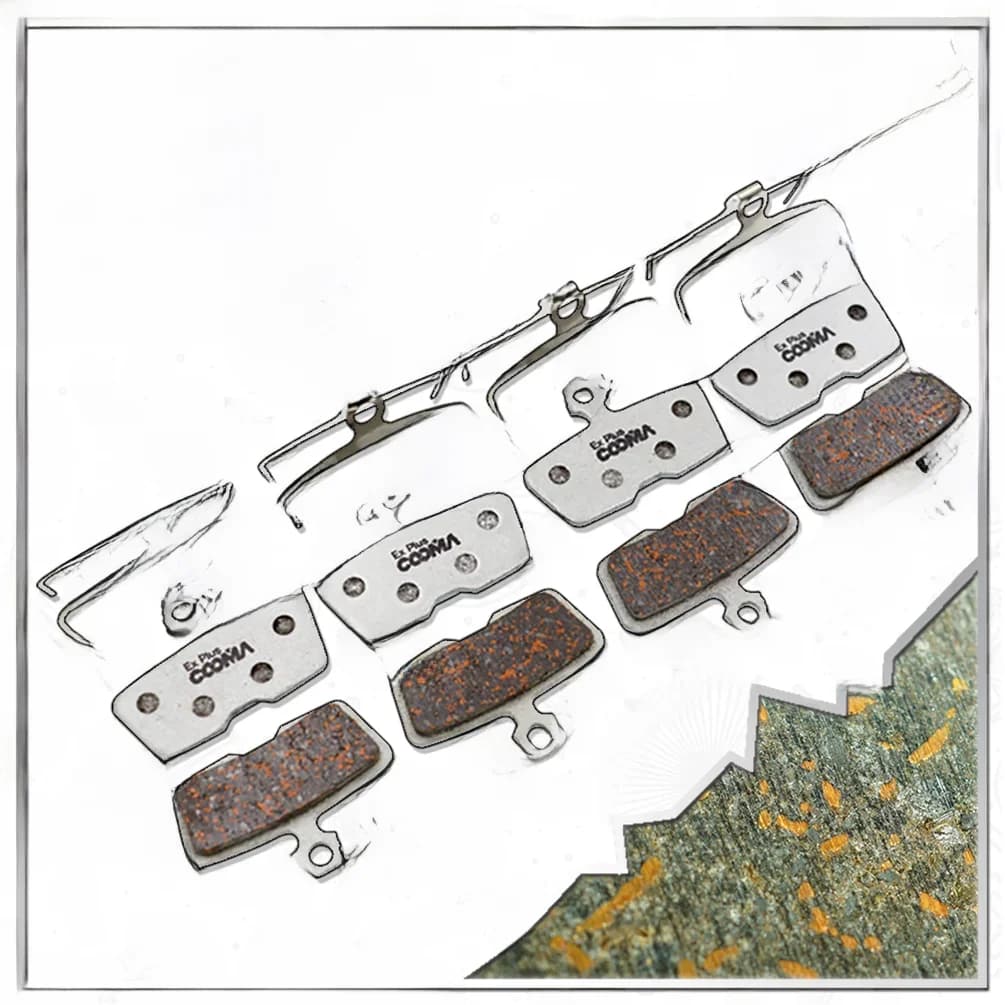 4 paires de plaquettes de frein à disque de vélo Ex Plus pour AVID SRAM DB8 Code 2011 + Code R Guide RE étrier, résine améliorée en alliage d'aluminium