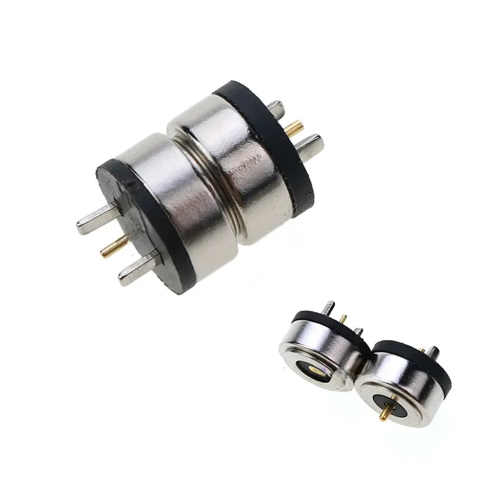 Connecteur magnétique de charge de gobelet d'eau intelligent, prise de courant magnétique, lumière LED de bain, courant élevé 5A, 10mm, 1 paire